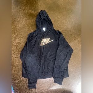 Nike sweatshirt , black with cheetah print